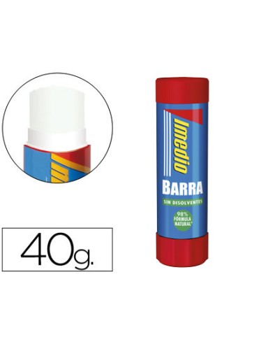 Pegamento imedio en barra 40 g unidad