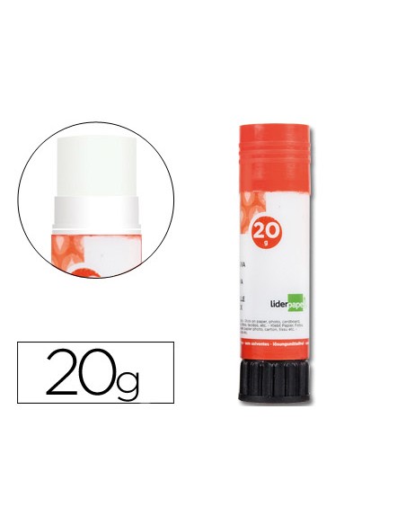 Pegamento liderpapel en barra 20 g unidad