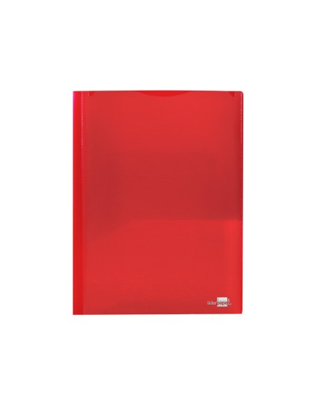 Carpeta liderpapel dossier dos bolsas canguro 45680 polipropileno din a4 roja