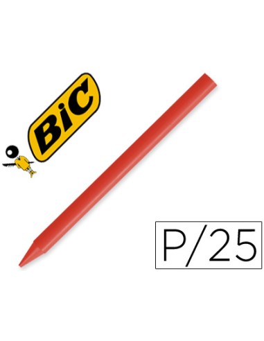 Lapices plastidecor unicolor rojo-03 caja de 25...