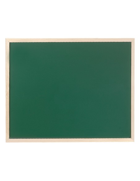 Pizarra verde q-connect marco de madera 40x30 cm sin repisa