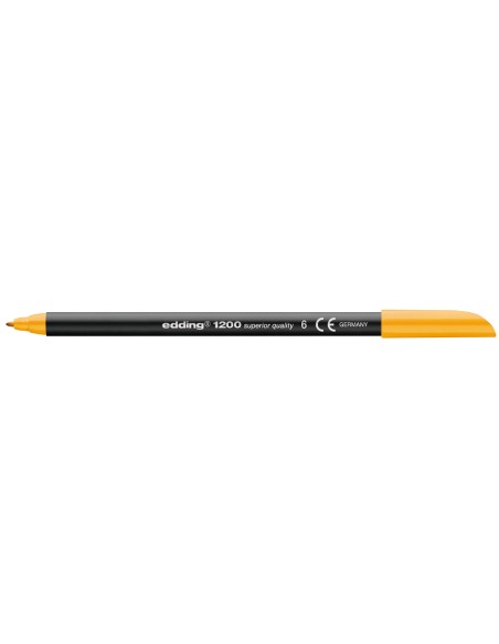 Rotulador edding punta fibra 1200 naranja claro n.16 punta redonda 0.5 mm
