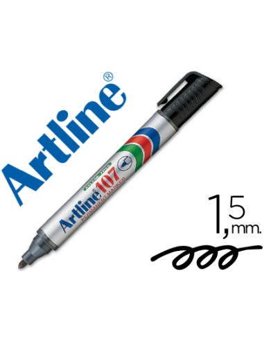 Rotulador artline marcador permanente 107 negro...