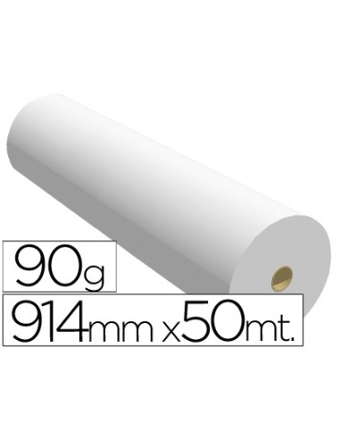 Papel reprografia para plotter 914mmx50mt 90 g...