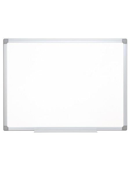 Pizarra blanca q-connect lacada magnetica marco de aluminio 120x90 cm