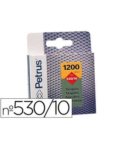 Grapas petrus nº 530/10 caja de 1200 unidades