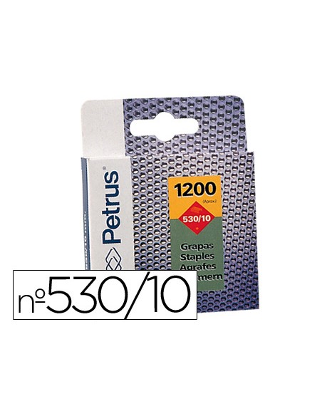 Grapas petrus nº 530/10 caja de 1200 unidades