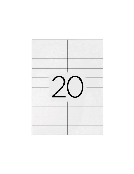 Etiqueta adhesiva q-connect kf26093 tamaño 105x29 mm fotocopiadora laser ink-jet caja 100 h din a4 esp.hacienda