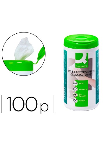 Toallitas q-connect limpiadora de pantallas y...