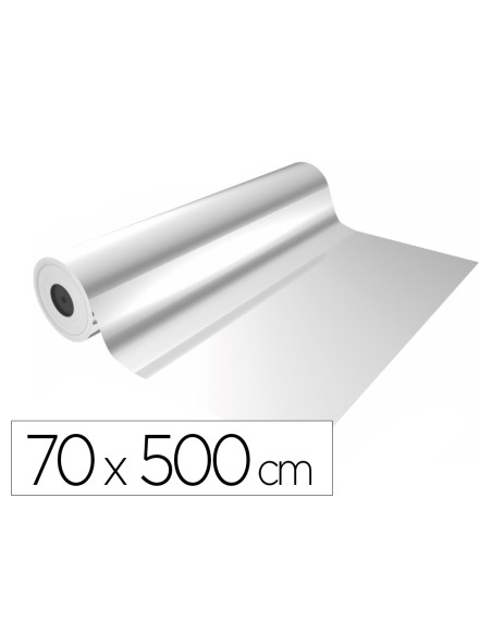 Papel de regalo basika polipropileno transparente bobina ancho 70 cm longitud 50 m