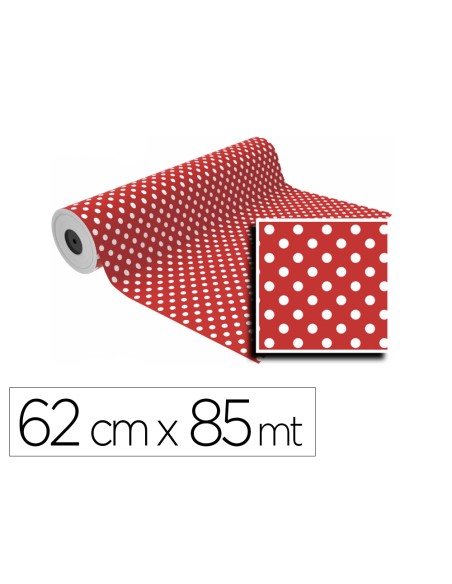 Papel de regalo basika ln1501-ai bobina ancho 62 cm longitud 85 m peso 4 kg gramaje 60 g