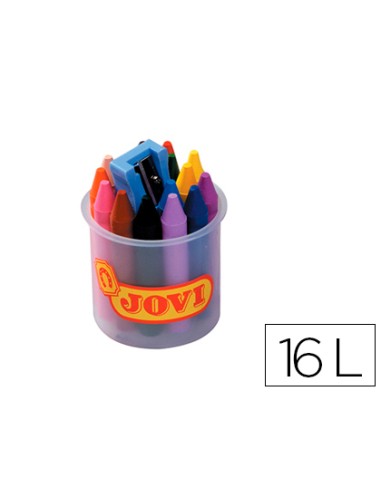 Lapices cera jovicolor bote de 16 unidades...