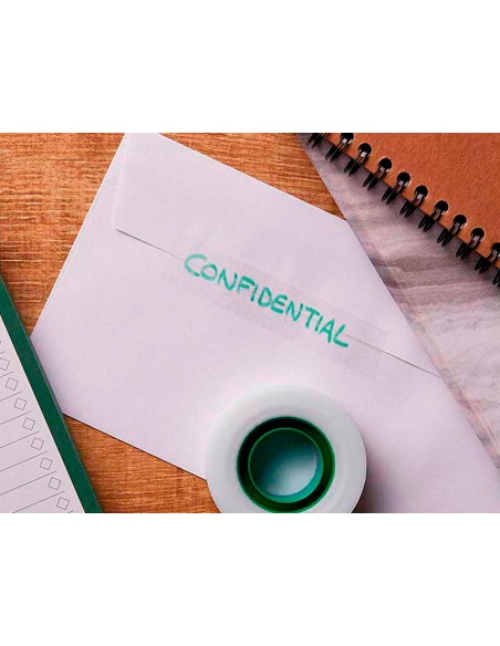 Cinta adhesiva q-connect invisible 33 m x 19 mm