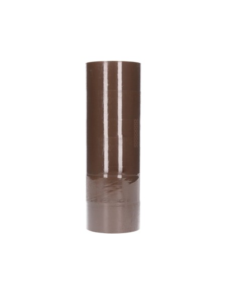 Cinta adhesiva q-connect polipropileno havana 66 m x 50 mm para embalaje
