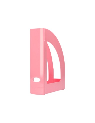 Revistero plastico q-connect color rosa pastel...