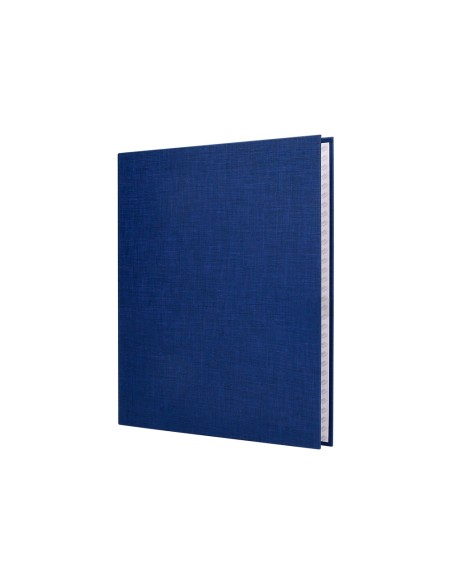 Carpeta de 4 anillas 25mm mixtas liderpapel folio carton forrado paper coat azul