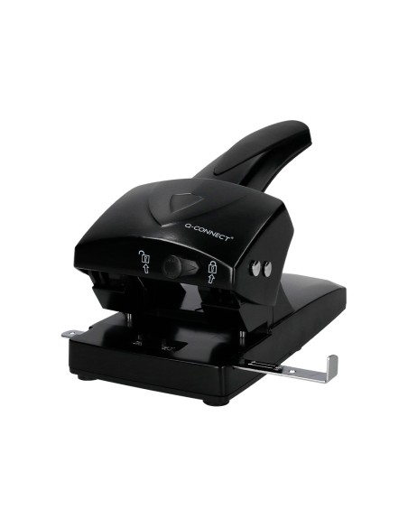 Taladrador q-connect kf01237 negro abertura 6,5 mm capacidad 65 hojas