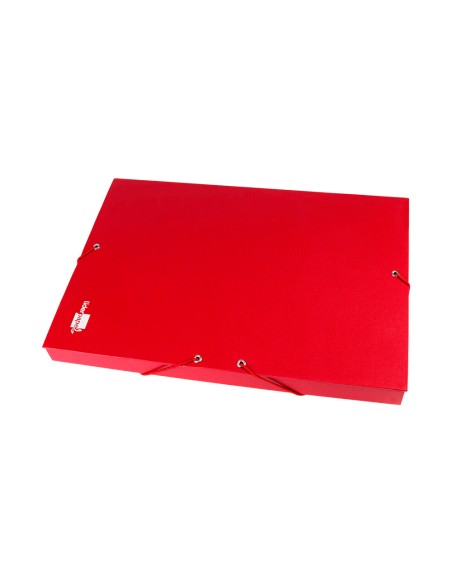 Carpeta proyectos liderpapel folio lomo 30mm carton forrado roja