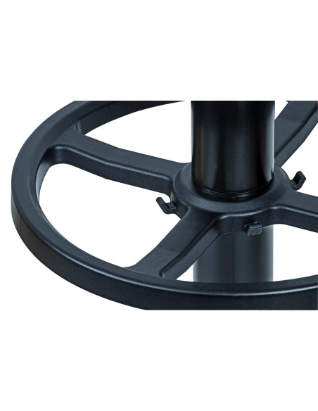 Perchero metalico maulgrando 8 colgadores y paraguero color negro 390x1750x390 mm