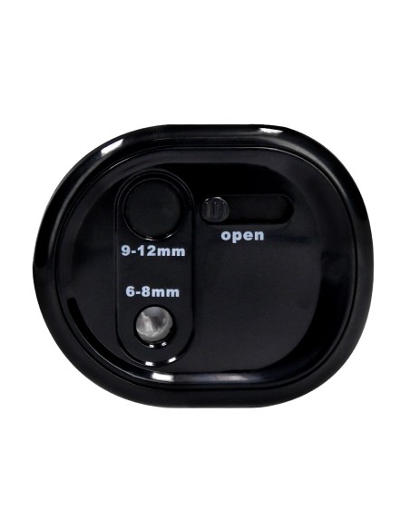 Sacapuntas q-connect kf14568 electrico de sobremesa cable usb/4 pilas aa afila cuchilla diametros de 6 a 12mm dos usos