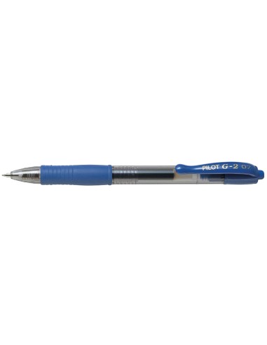 Boligrafo pilot g-2 azul tinta gel retractil...