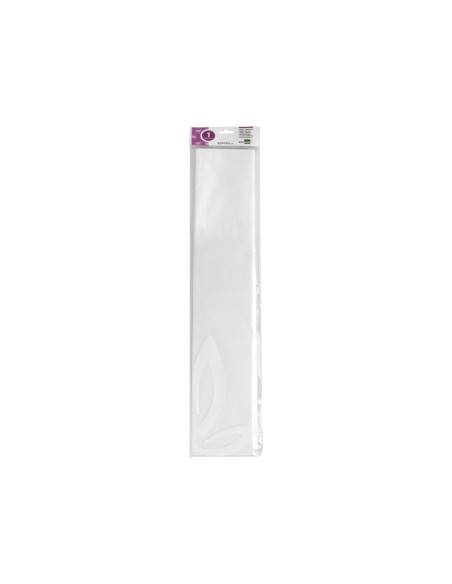 Papel crespon liderpapel 50 cm x 2.5m 34g/m2 blanco
