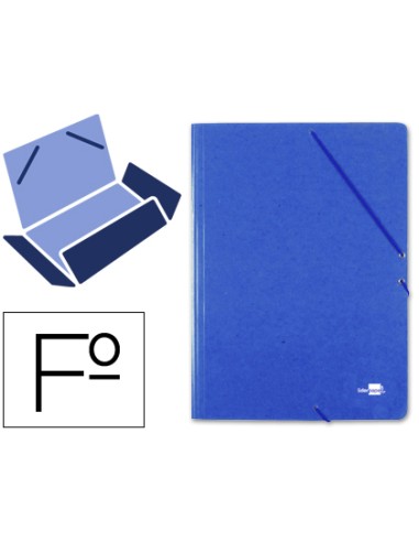 Carpeta liderpapel gomas tres solapas carton...