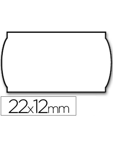 Etiquetas meto onduladas 22x12 mm lisa...