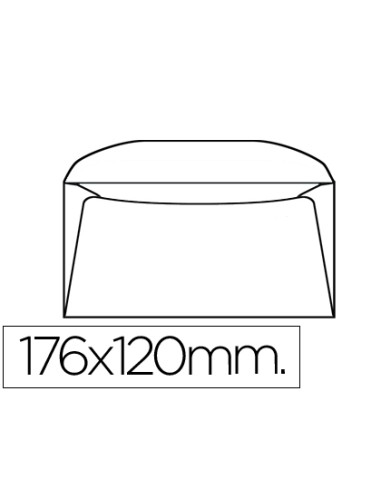Sobre liderpapel b6 120 x 176 mm -bolsa de 10