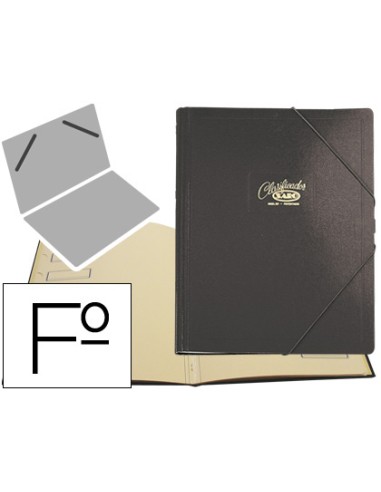 Carpeta clasificador carton compacto saro folio...