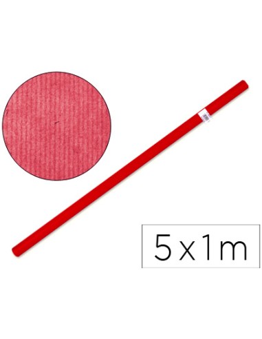 Papel kraft liderpapel rojo rollo de 5x1 m