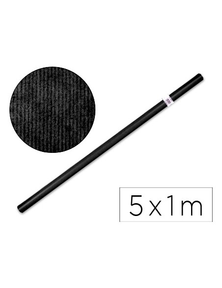 Papel kraft liderpapel negro rollo 5x1 m