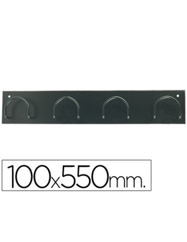 Perchero metalico 611 pared 4 colgadores color...