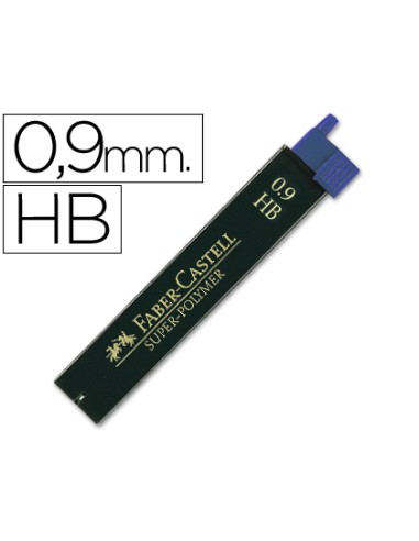 Minas faber grafito 9069 0,9 mm hb estuche de...