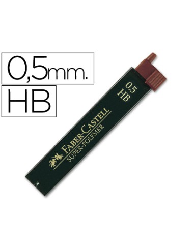 Minas faber grafito 9065 0,5 mm hb estuche de...