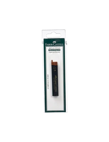 Minas faber grafito 9065 0,5 mm hb estuche de...