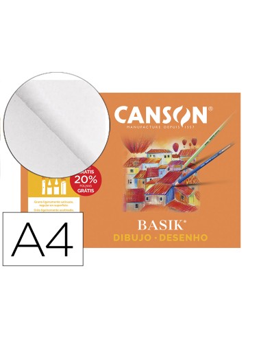 Papel dibujo basik din a4 sin recuadro 130...