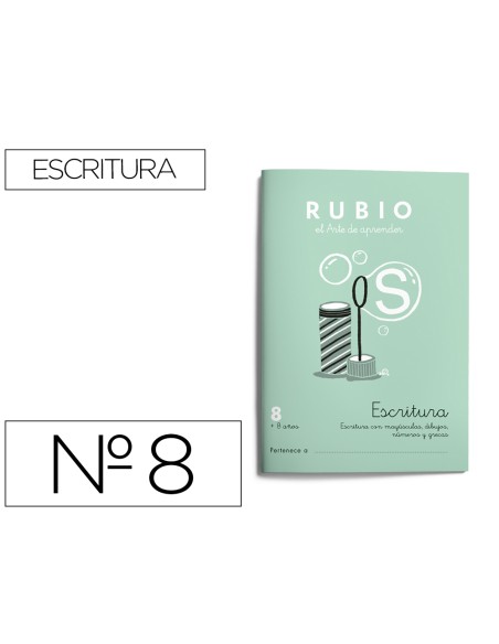 Cuaderno rubio caligrafia nº 8