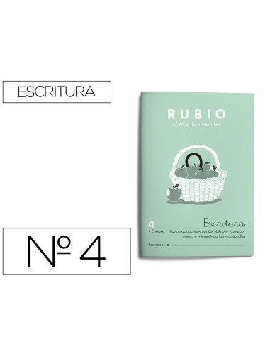 Cuaderno rubio caligrafia nº 4