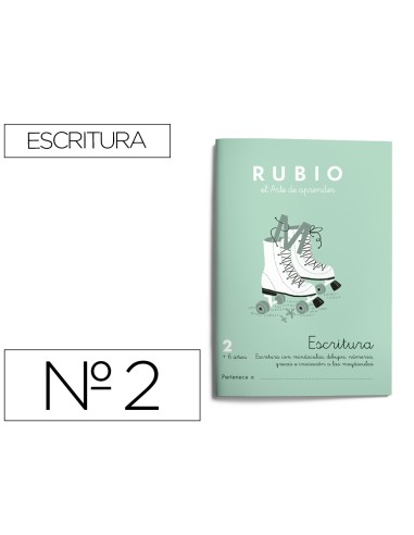 Cuaderno rubio caligrafia nº 2