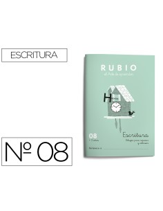 Cuaderno rubio caligrafia...