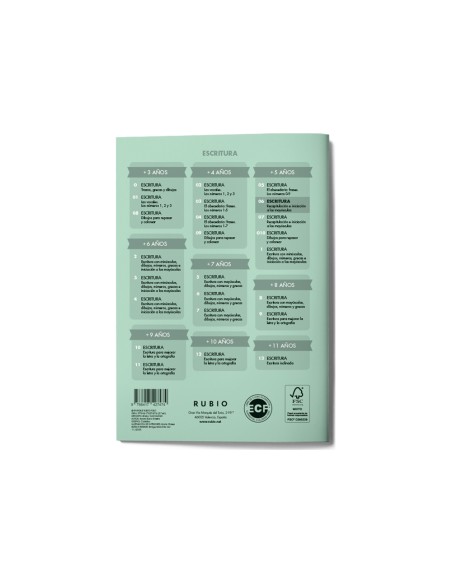 Cuaderno rubio caligrafia nº 06