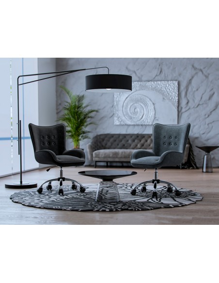 Silla q-connect escritorio mes sina base metalica alt max 960 anc 570 prof 620 ruedas premium color negro