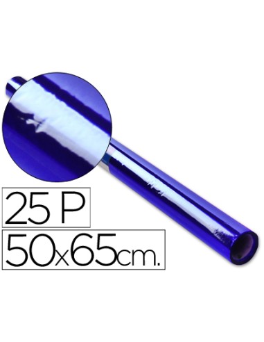 Papel celofan rollo trepado azul 25 hojas de...