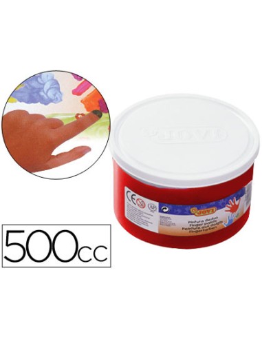 Pintura a dedos jovi 500 cc rojo