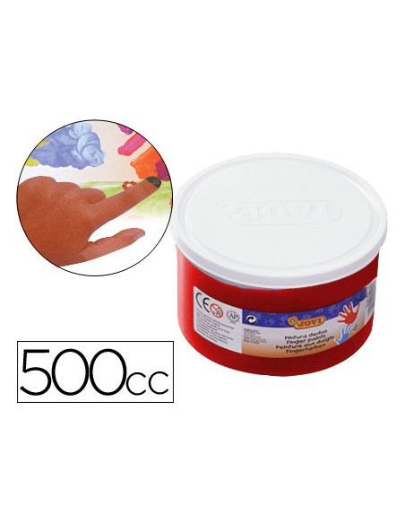Pintura a dedos jovi 500 cc rojo
