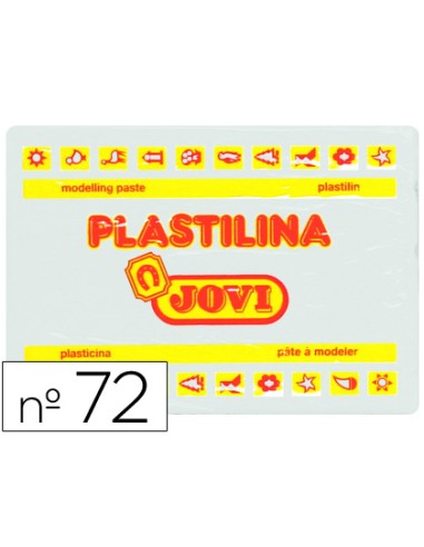 Plastilina jovi 72 blanco unidad tamaño grande