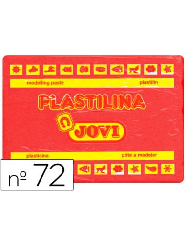 Plastilina jovi 72 rojo unidad tamaño grande