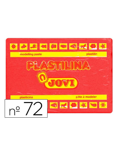 Plastilina jovi 72 rojo unidad tamaño grande