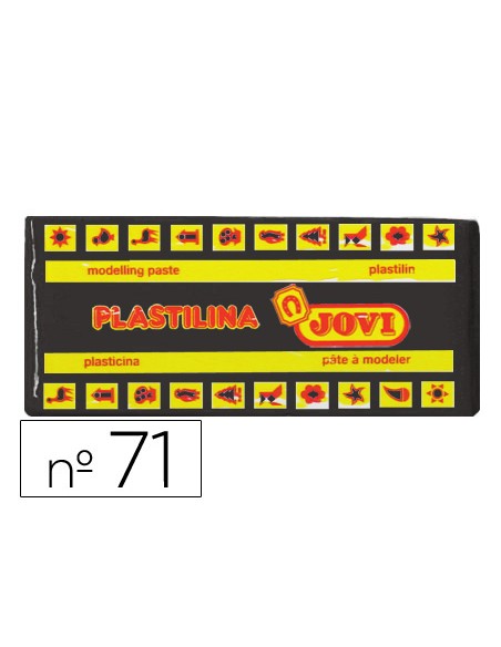 Plastilina jovi 71 negro unidad tamaño mediano